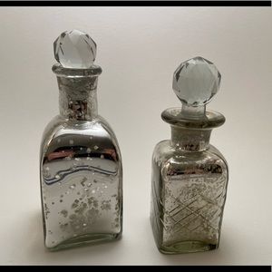Two miniature vases with stoppers